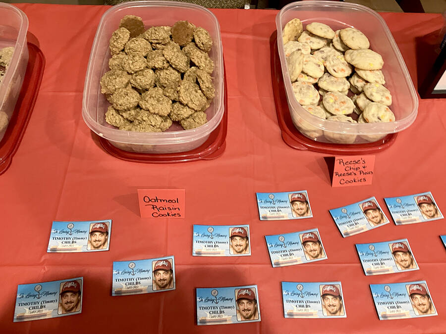 <p>KEITH CORCORAN PHOTO</p><p>Cookies for donors who attended the blood drive in memory of the late Timothy Childs on Nov. 9.</p>