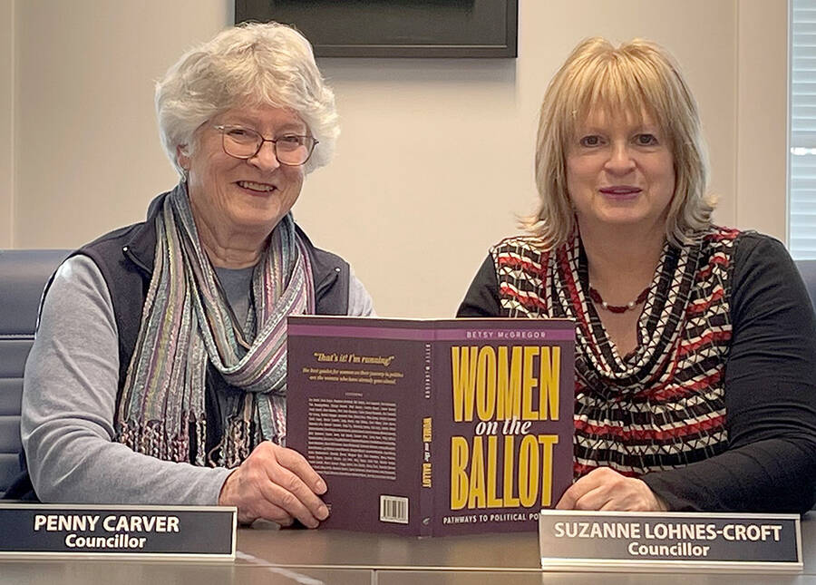 <p>SUBMITTED PHOTO</p><p>Town councillors in Mahone Bay, Penny Carver, left, and Suzanne Lohnes-Croft want to see more women run for political office, no matter the level of government.</p>